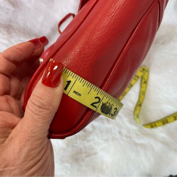 Rebecca Minkoff full size MAC red pebbled leather crossbody bag - Picture 6 of 16